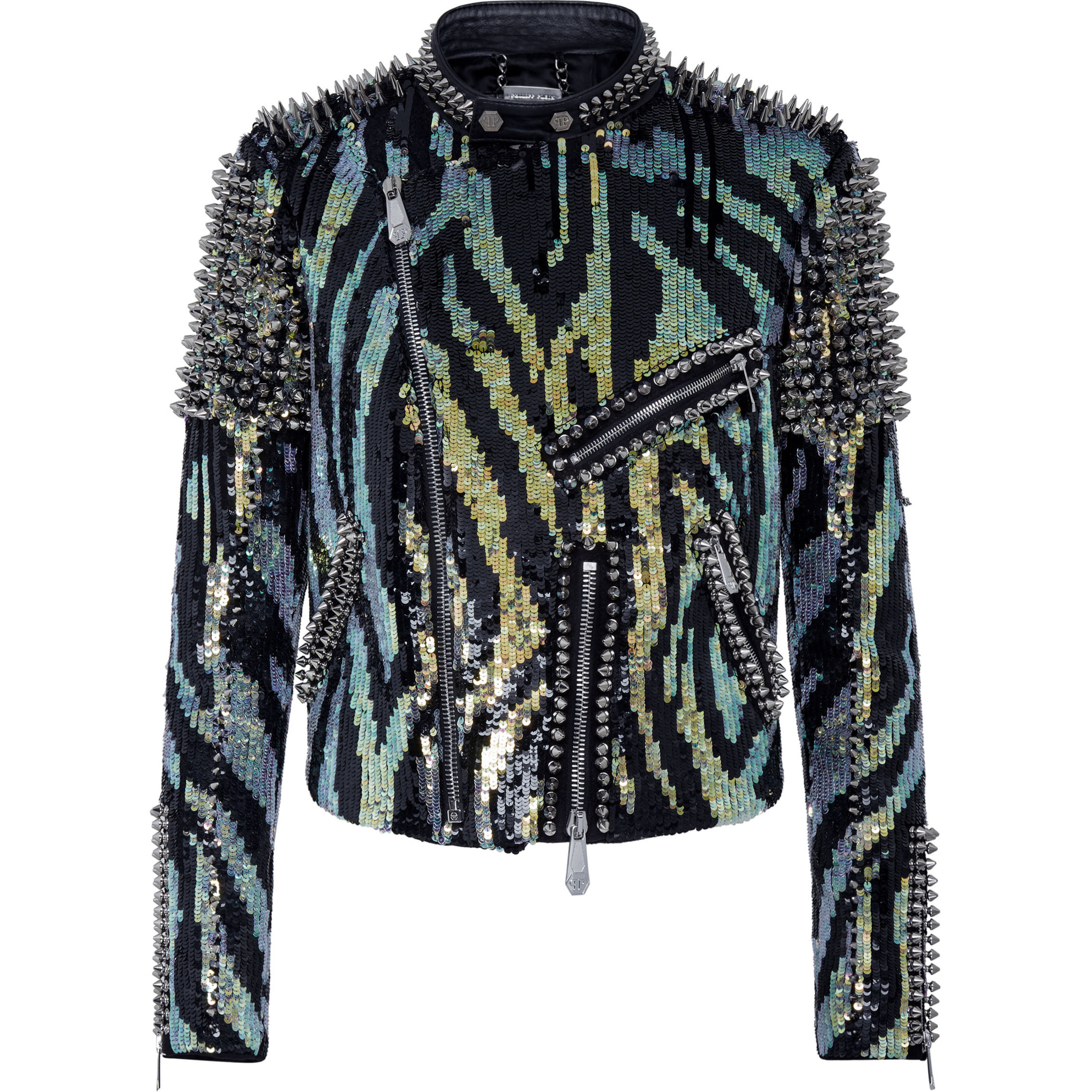 PHILIPP PLEIN Biker de cuero