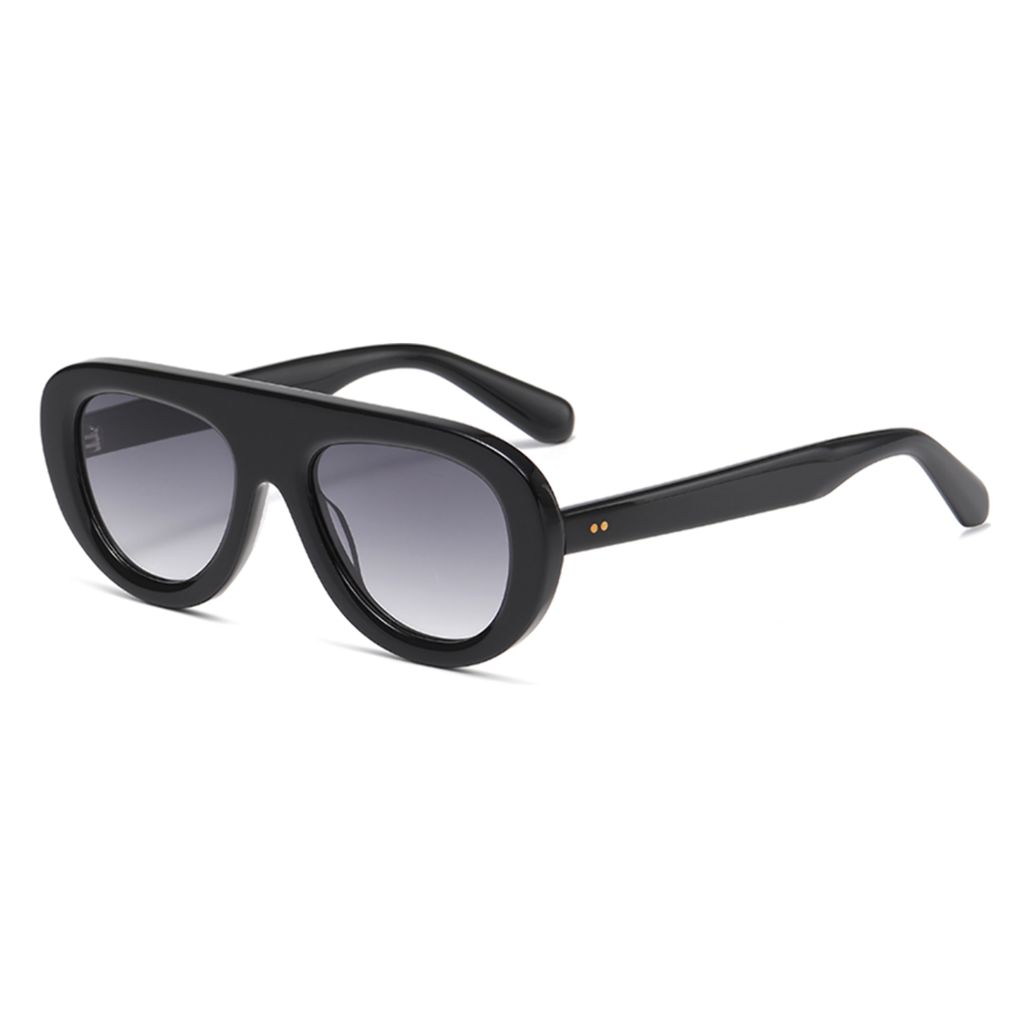 Gafas OCEAN modelo Cote des Basques en color Montura negra brillante con lentes de degradado ahumado
