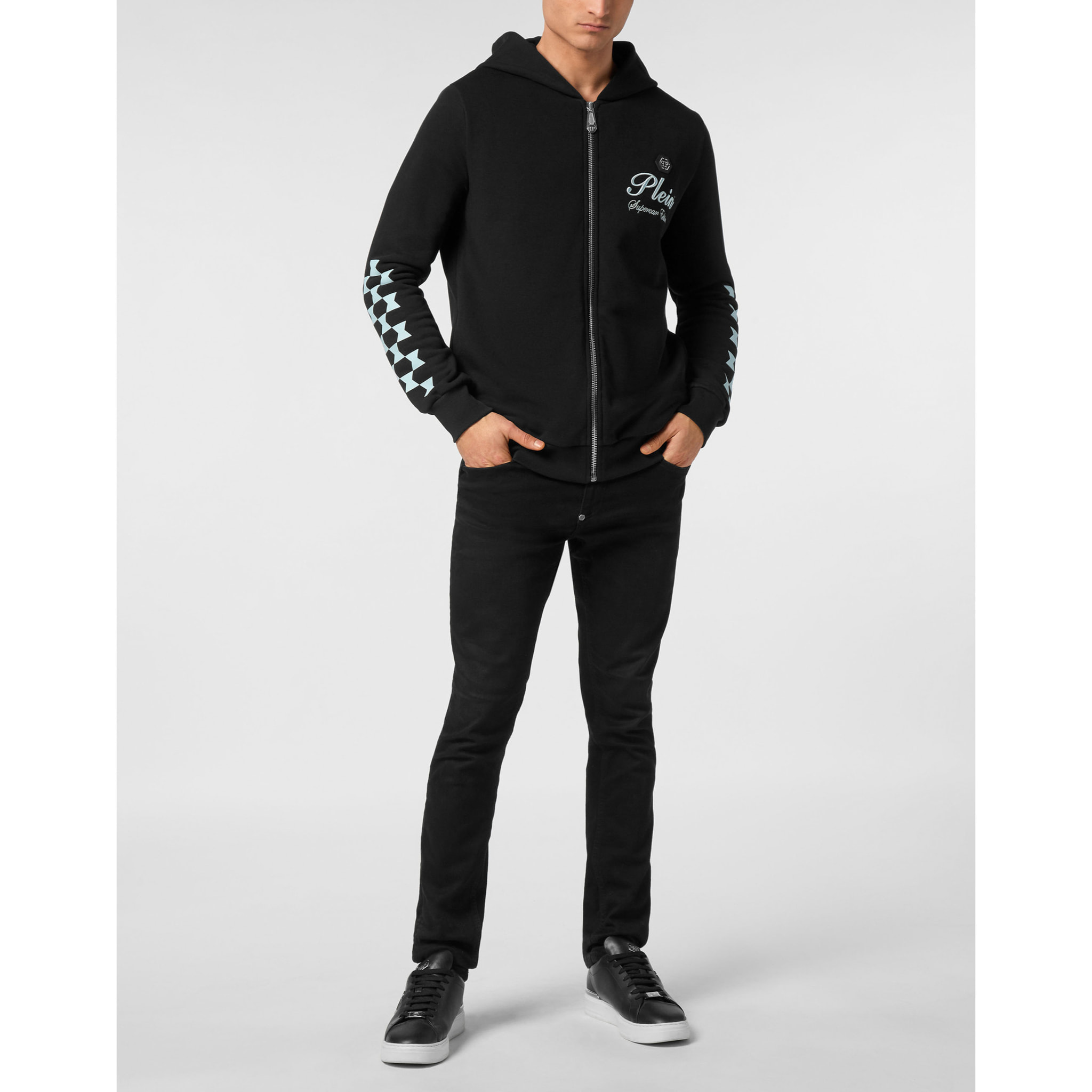 PHILIPP PLEIN Hooded Sweatjacket