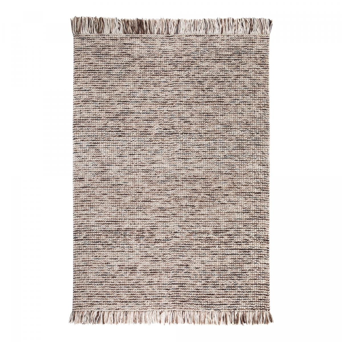 Tapis salon et chambre tissé en laine motif ethnique JUVU