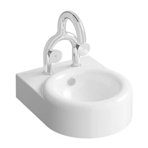 Lavabo VITRA Liquid 40 cm 2 trous avec trop-plein