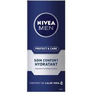 Pack de 2 - NIVEA MEN - Soin visage confort hydratation homme aloe vera 75ml