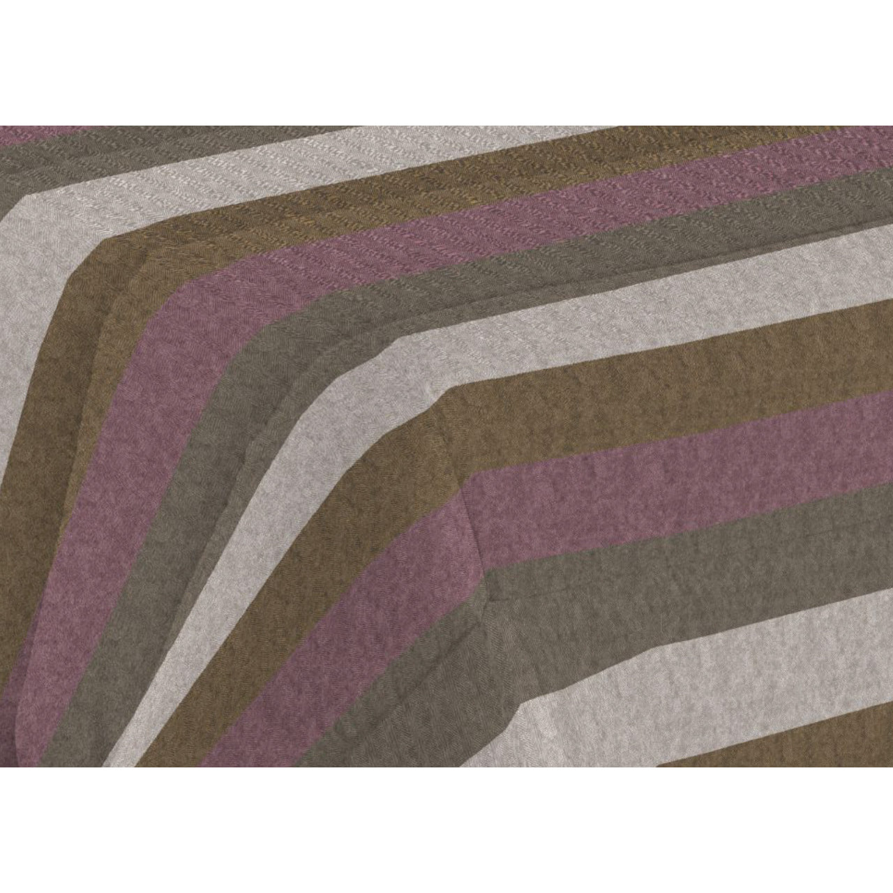 Trapunta Invernale 300gr Made in Italy Piumone Clado Linea Diadema Disegno Riga Rosa