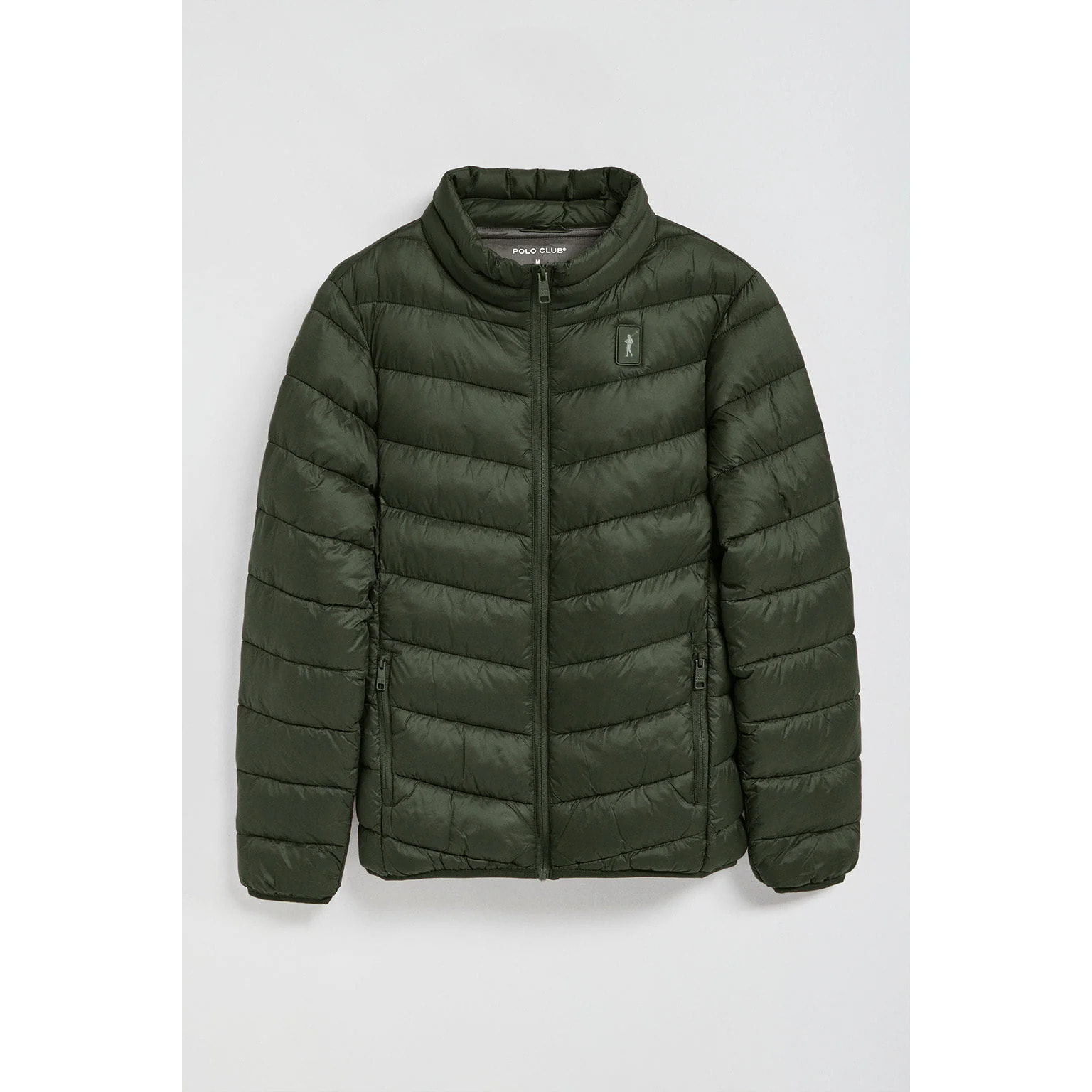 Chaqueta Chase ultralight verde oscuro con parche Rigby Go