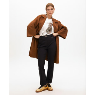 Pantaloni dritti in tessuto tecnico