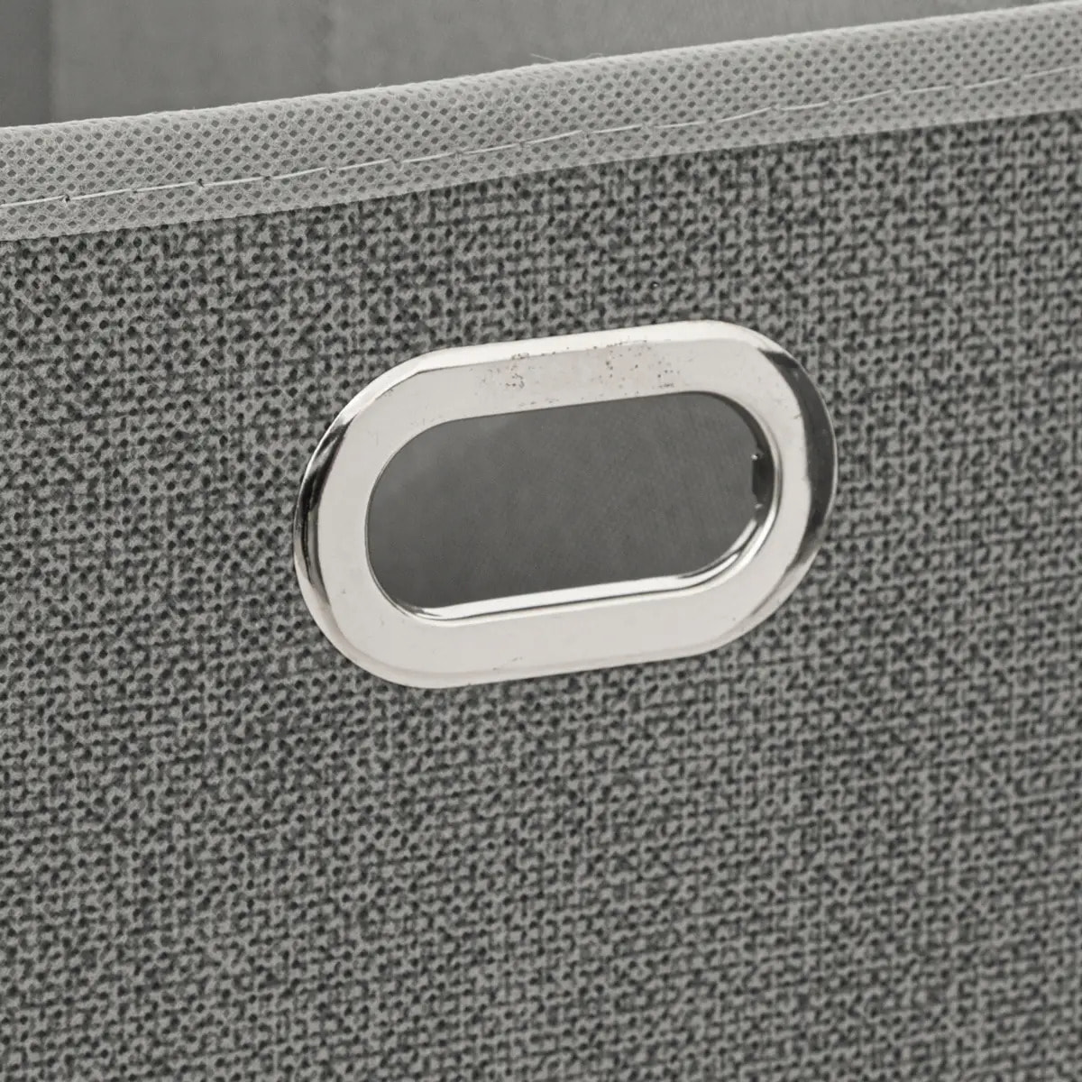 Panier tissu 15x31cm "Mix N' Modul" gris clair chiné