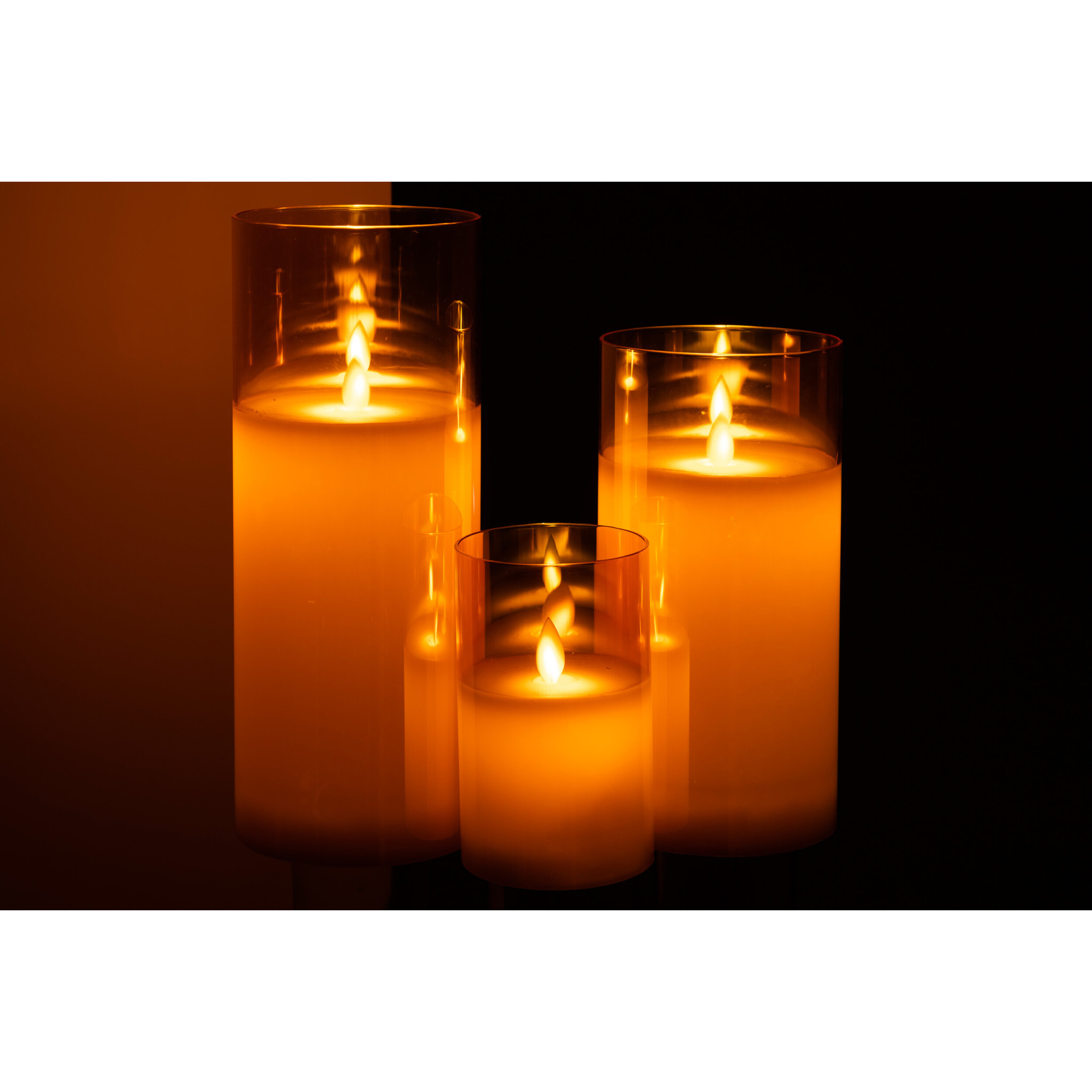 J-Line lampe Brillante - verre - or - large - LED