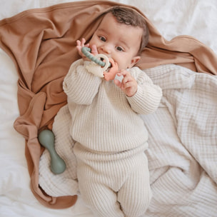 Mushie Manta Algodón M. Ribbed Plain