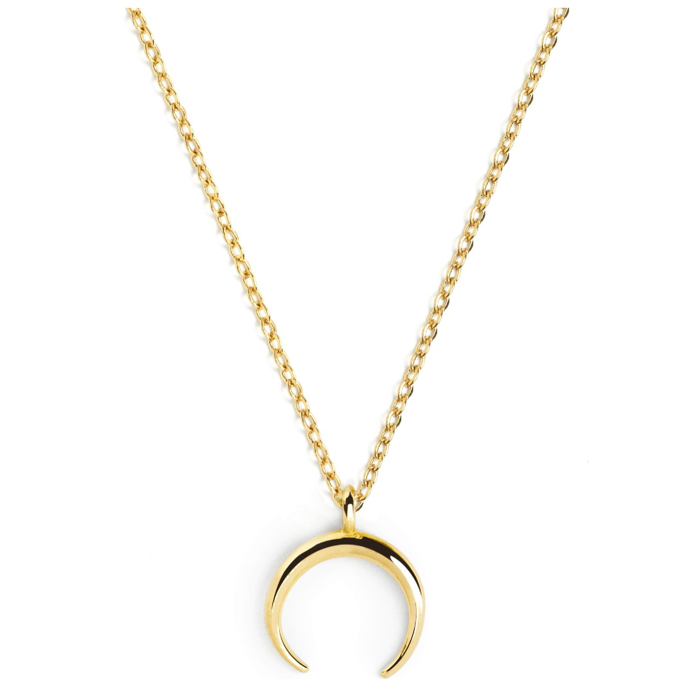 Collar Moonset Plata Baño Oro