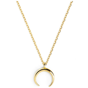 Collar Moonset Plata Baño Oro