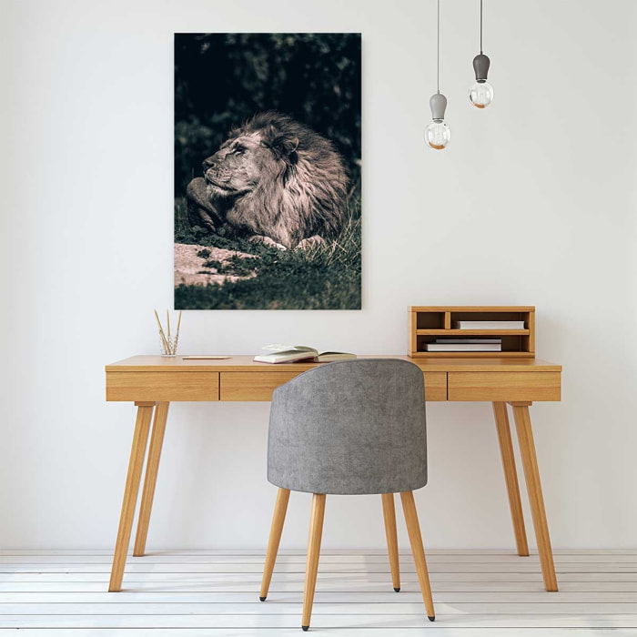 Tableau lion mon roi Toile imprimée