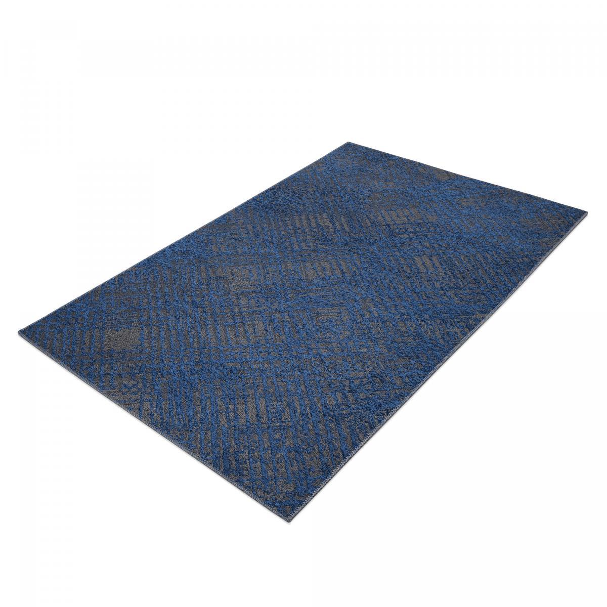 Tapis kilim Piro,aspect relief, motif abstrait déstructuré