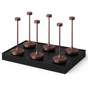 6 Lampe de table RUBY + Socle de charge
