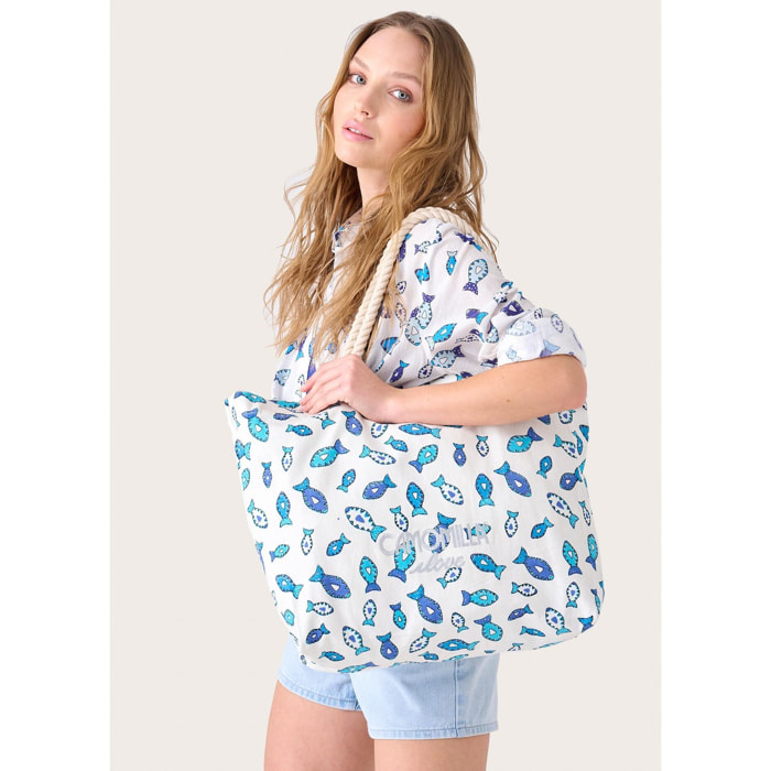 Camomilla - Borsa a mano BRANDY in canvas per donna
