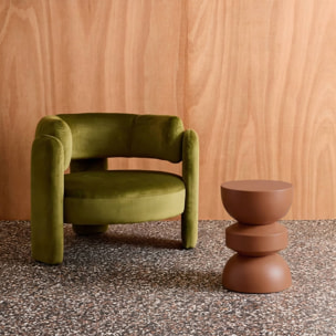 Table d'appoint, bout de canapé, table de chevet métal Ø32 x H43,5cm ASSA