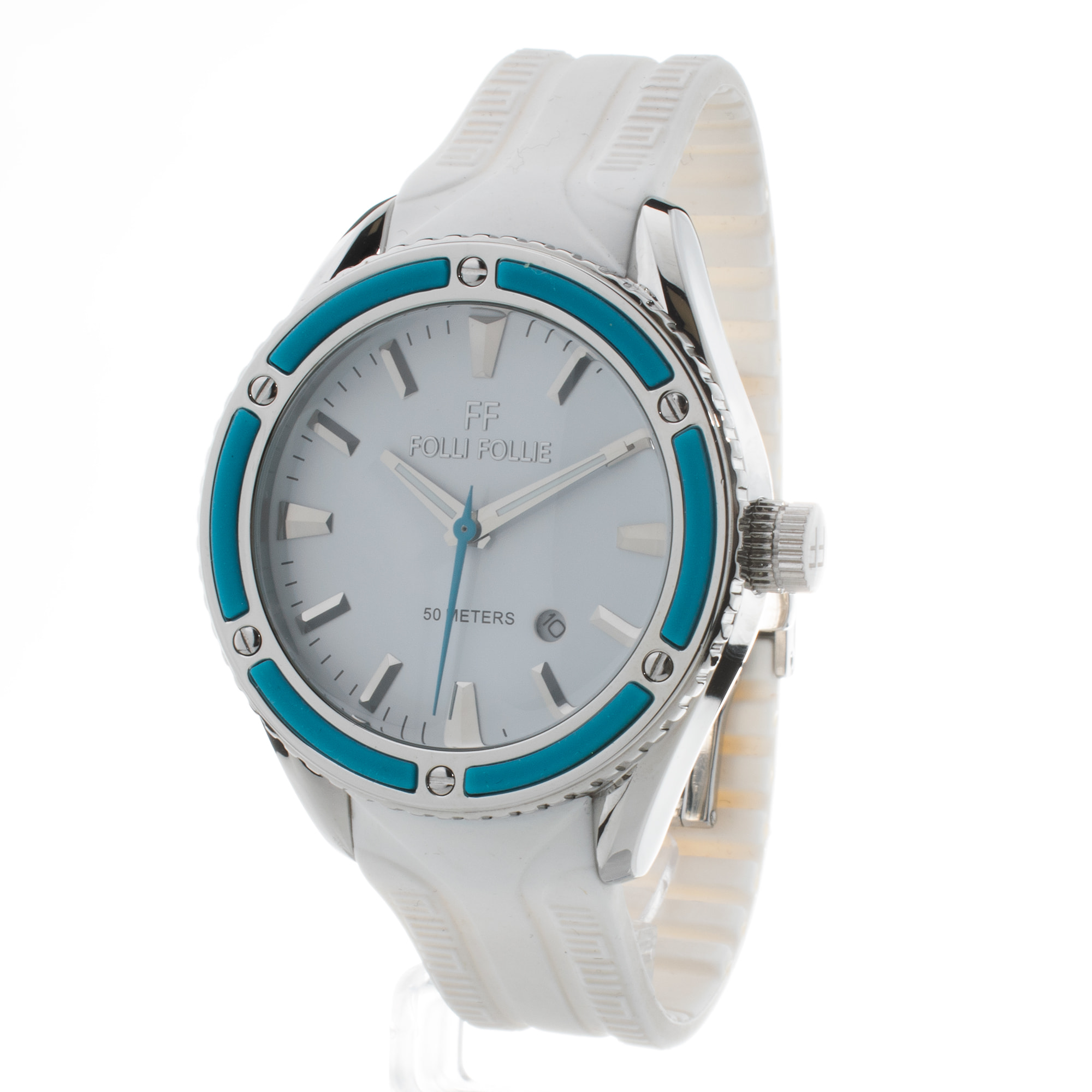 Reloj Folli Follie WF0T027ZDL Mujer Analogico Cuarzo con Correa de Silicona