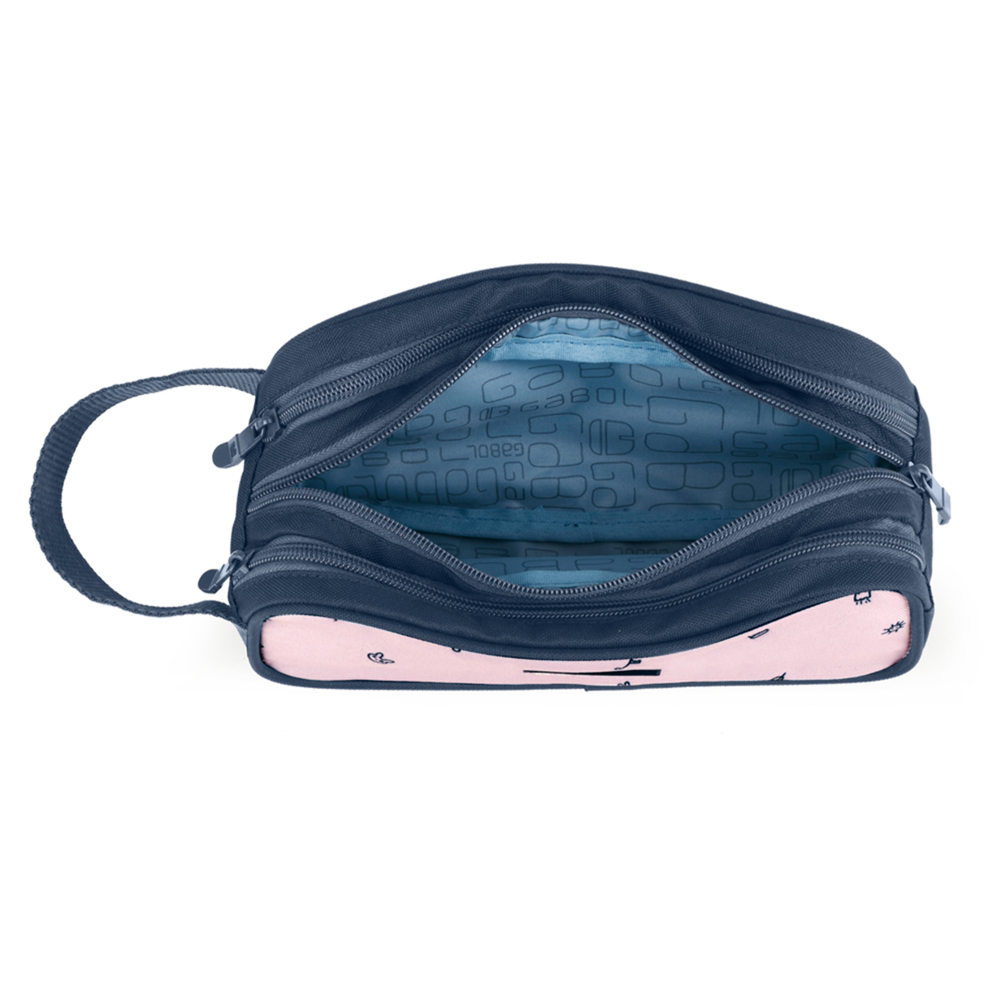 Estuche triple Gabol ICON rosa y resistente al agua