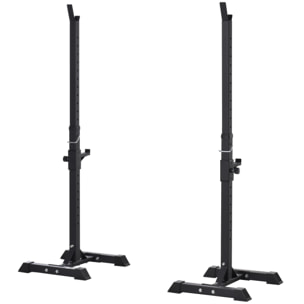 Soporte para Barras de Pesas Ajustable en Altura de 124-154 cm Carga Máx. 150 kg