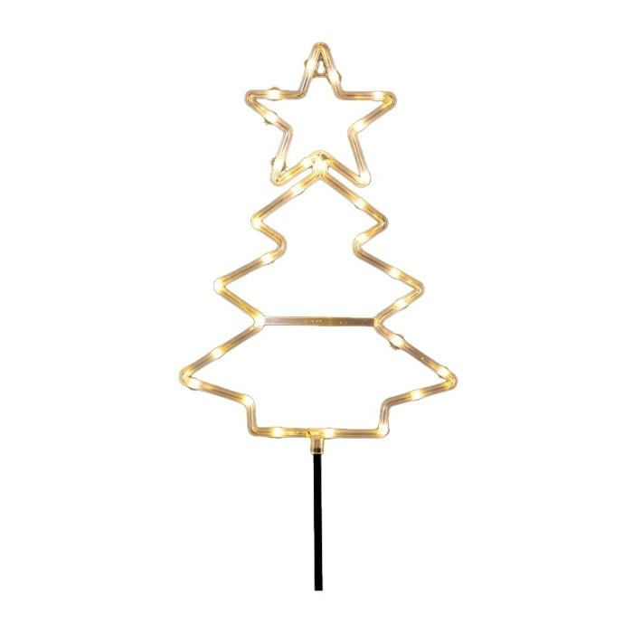 Sapin de noël lumineux 28LED 25m - blanc chaud