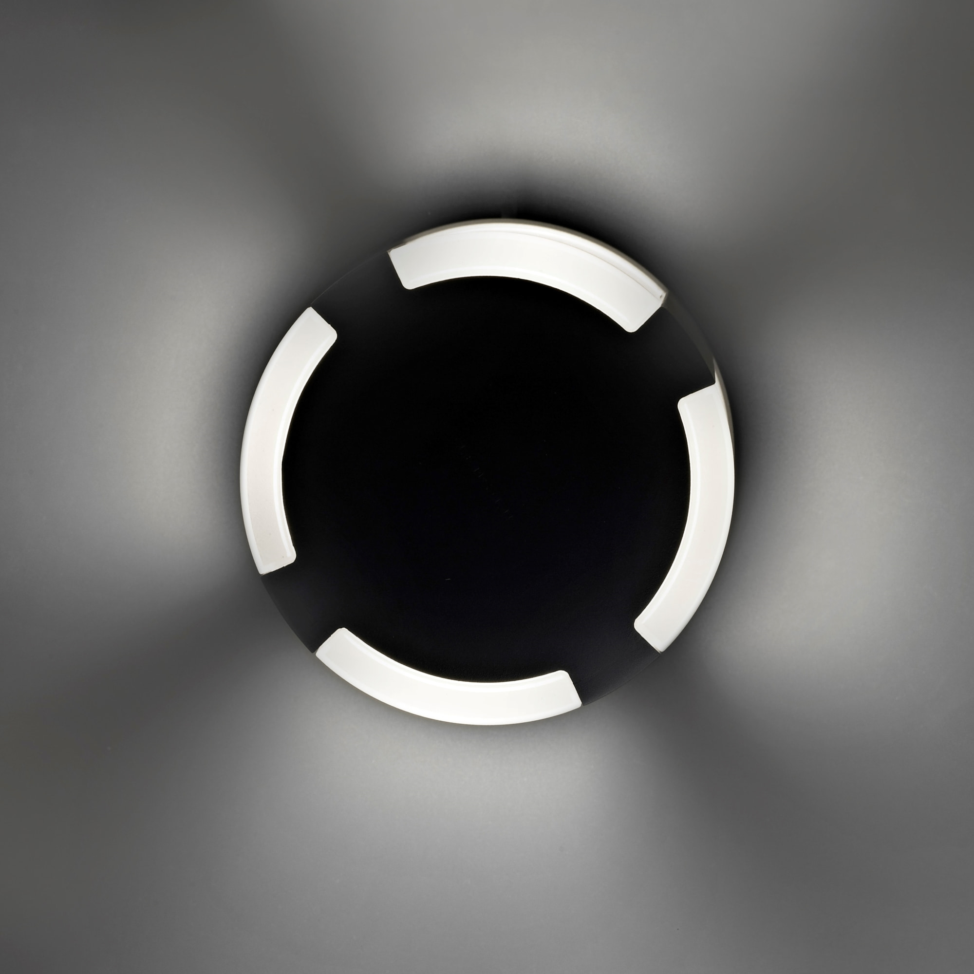 LEDS C4 Baliza Ip66 Compact Ø128Mm Led 10.8W Blanco Cálido - 3000K On-Off Gris Urbano