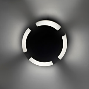 LEDS C4 Baliza Ip66 Compact Ø128Mm Led 10.8W Blanco Cálido - 3000K On-Off Gris Urbano