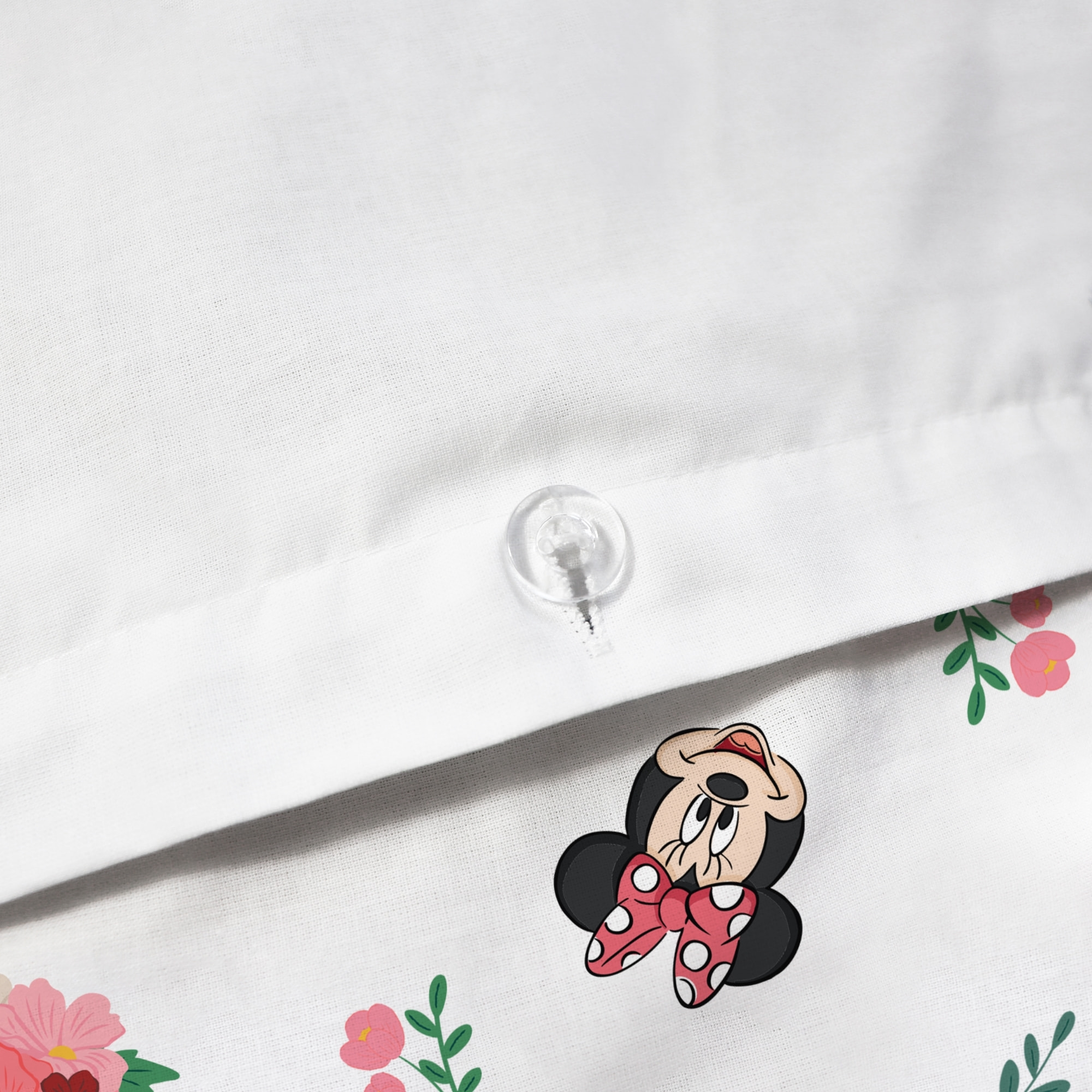 Parure de lit imprimée 100% coton, DISNEY HOME MINNIE FLOWER