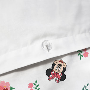 Parure de lit imprimée 100% coton, DISNEY HOME MINNIE FLOWER