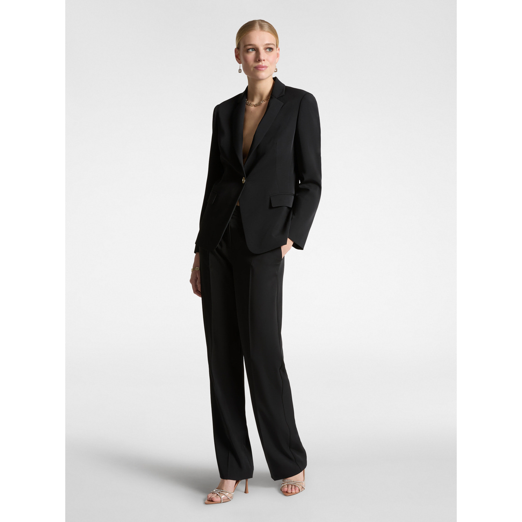 Elena Mirò - Blazer in cady stretch - Nero