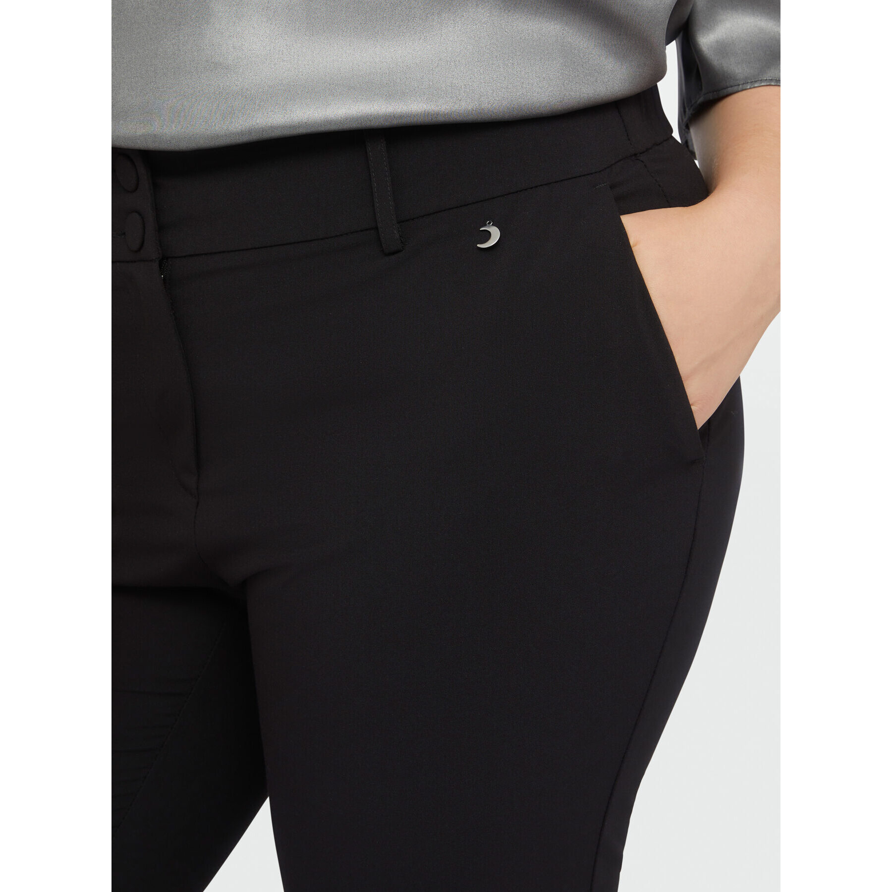 Fiorella Rubino - Pantalones flare con puntos de luz - Negro