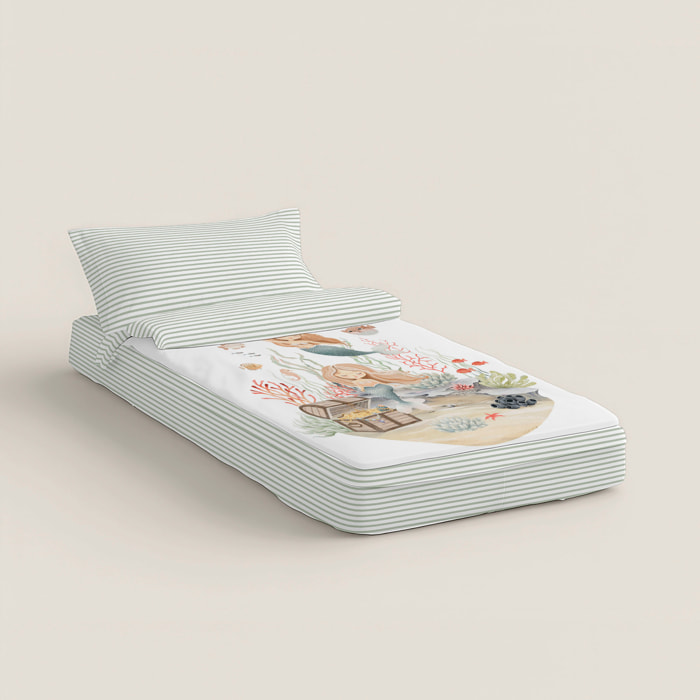 Cool Kids - Saco Nórdico Estampado - Infantil - Con cremallera - Incluye 1 Funda de Almohada - 100% Algodón - Athina