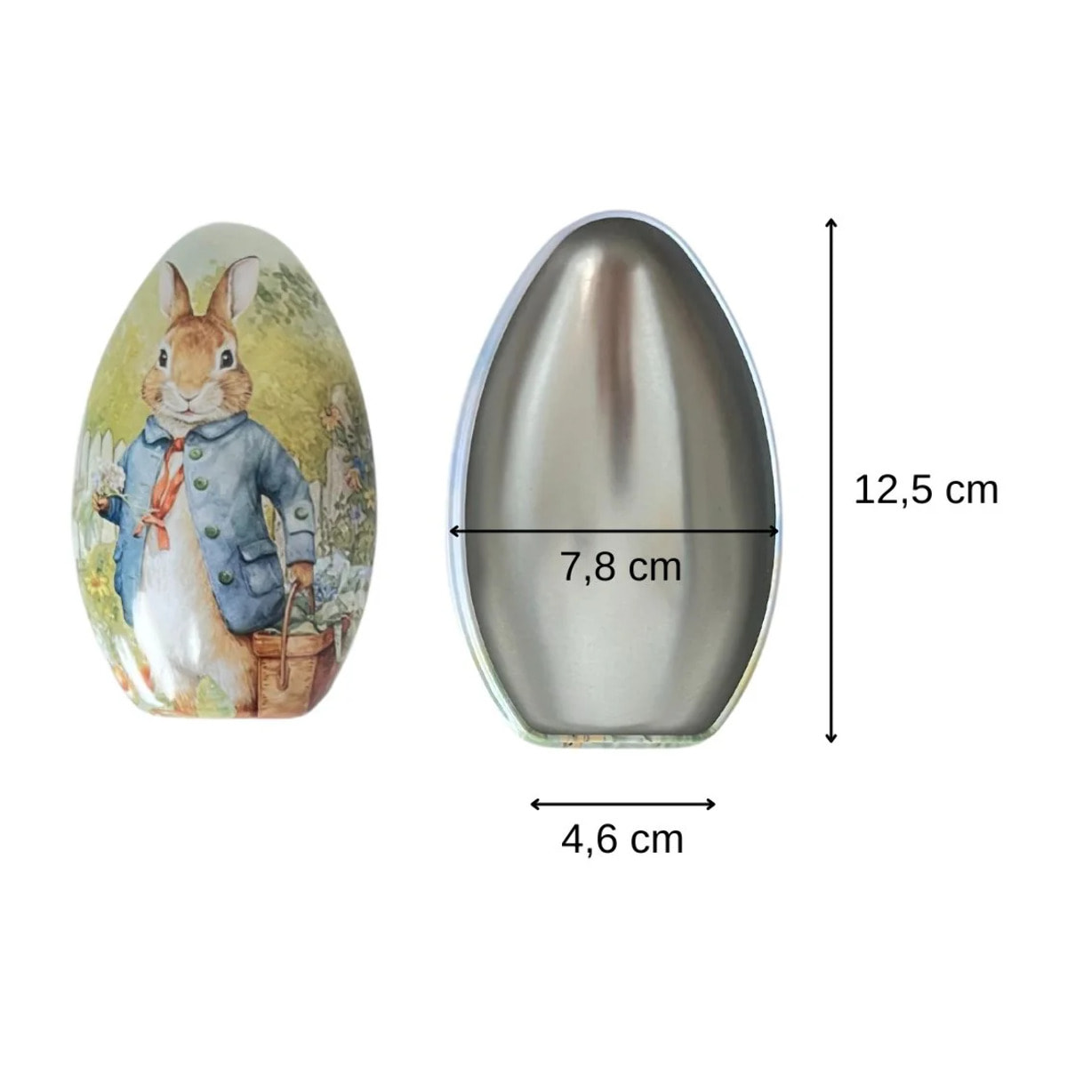 Œuf de Pâques à remplir 12,5 cm Fackelmann Pâques