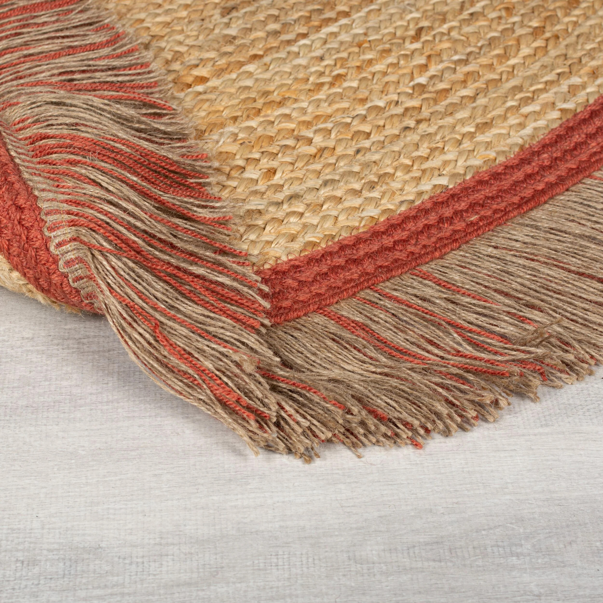 Tapis en jute KAHANA Terracotta