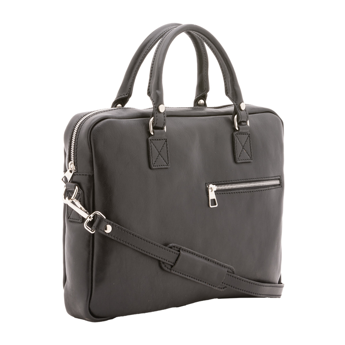 Borsa a mano  unisex In Vera pelle Made in Italy 38x28x7 cm