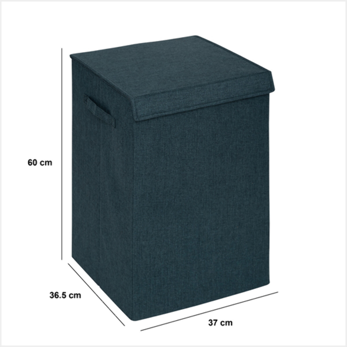 Panier à linge "Colorama" bleu 74L