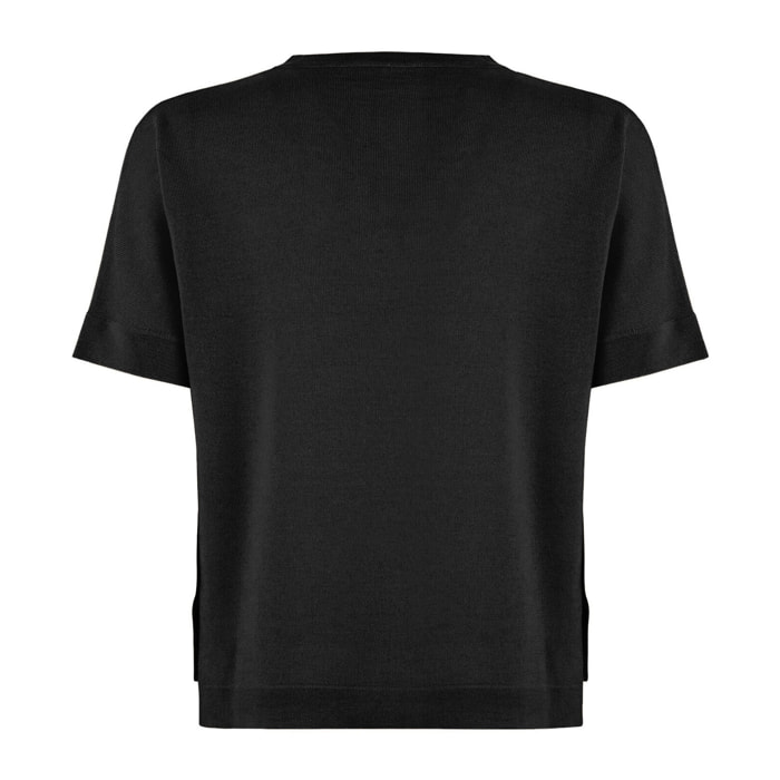 Top a maniche corte Merino Blend Top Short Sleeves