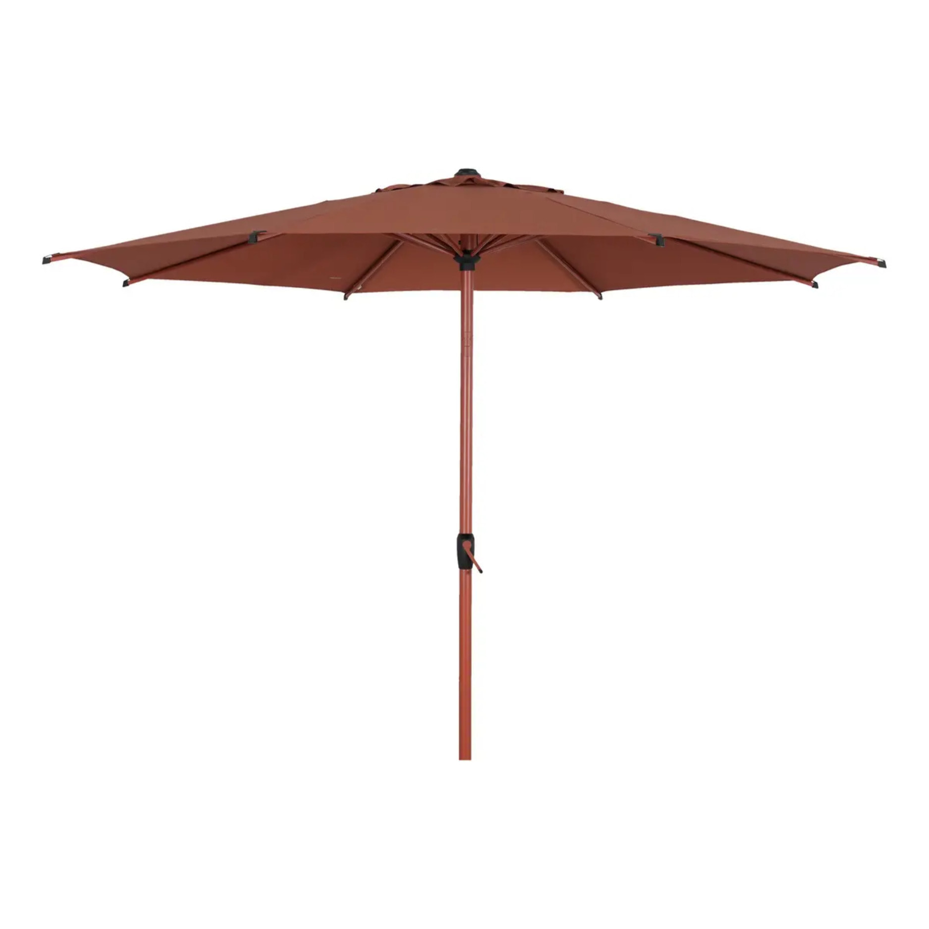 Parasol droit rond inclinable Loompa 3m acajou
