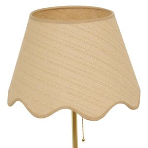 Lampadaire Flore cylindrique H.150cm doré