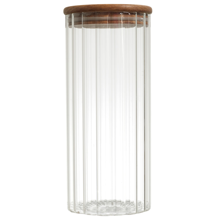 Bocal De Conservation Couverle En Acacia 110cl