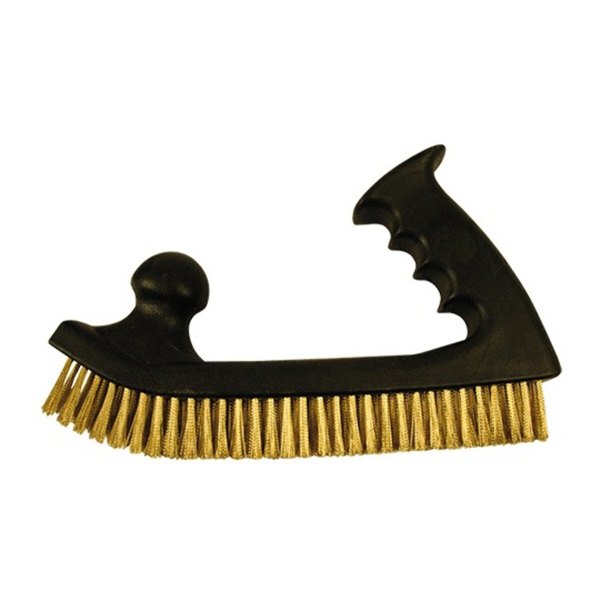 Brosse manuelle forme rabot - fil acier laitonné 0.30 mm - pour bois/métal - Décapage dur - LEMAN - 760.192