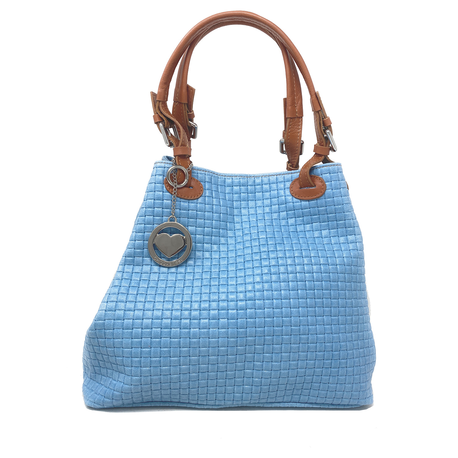 Chicca Borse Borsa a Mano Celeste