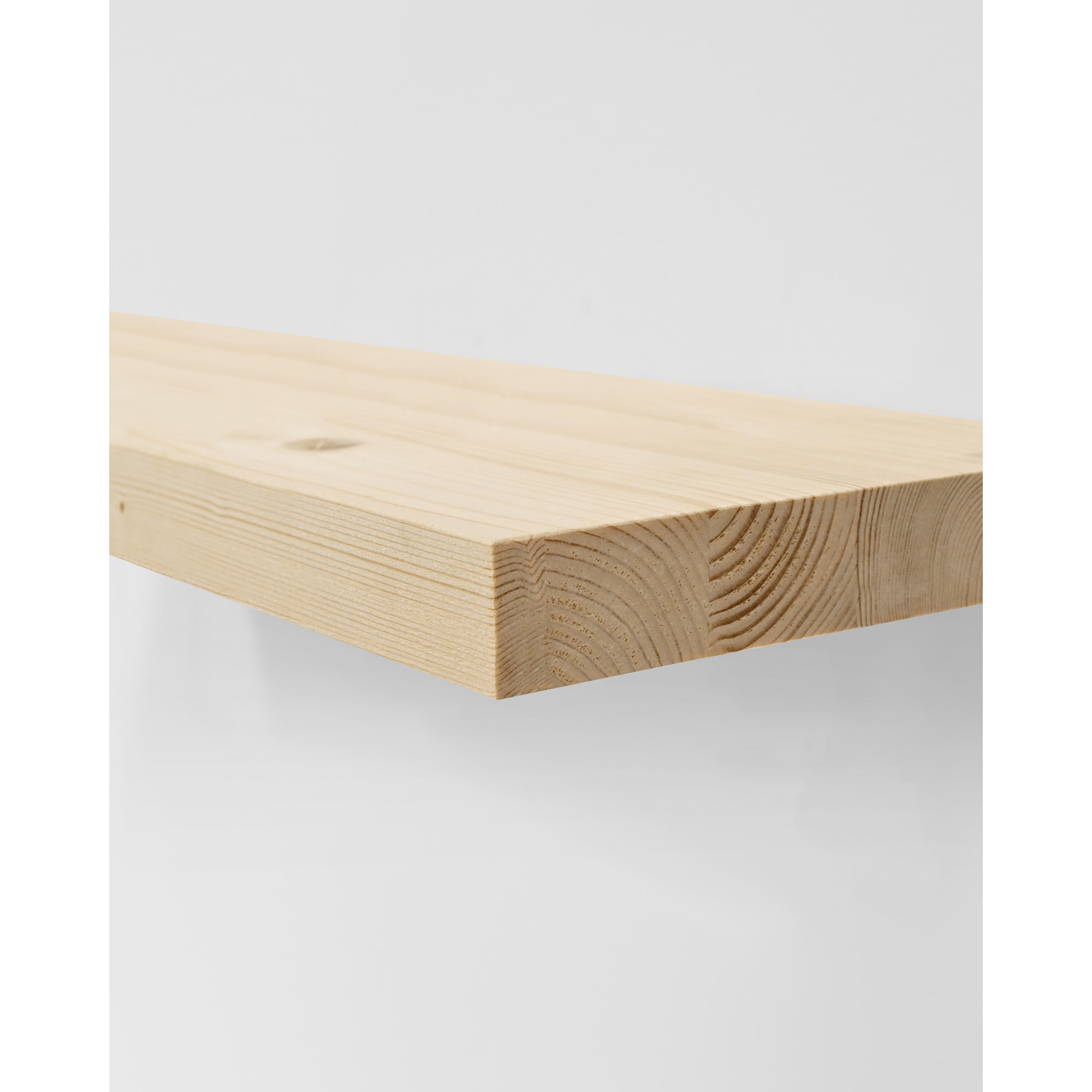 Estantería de madera maciza flotante acabado natural varias medidas