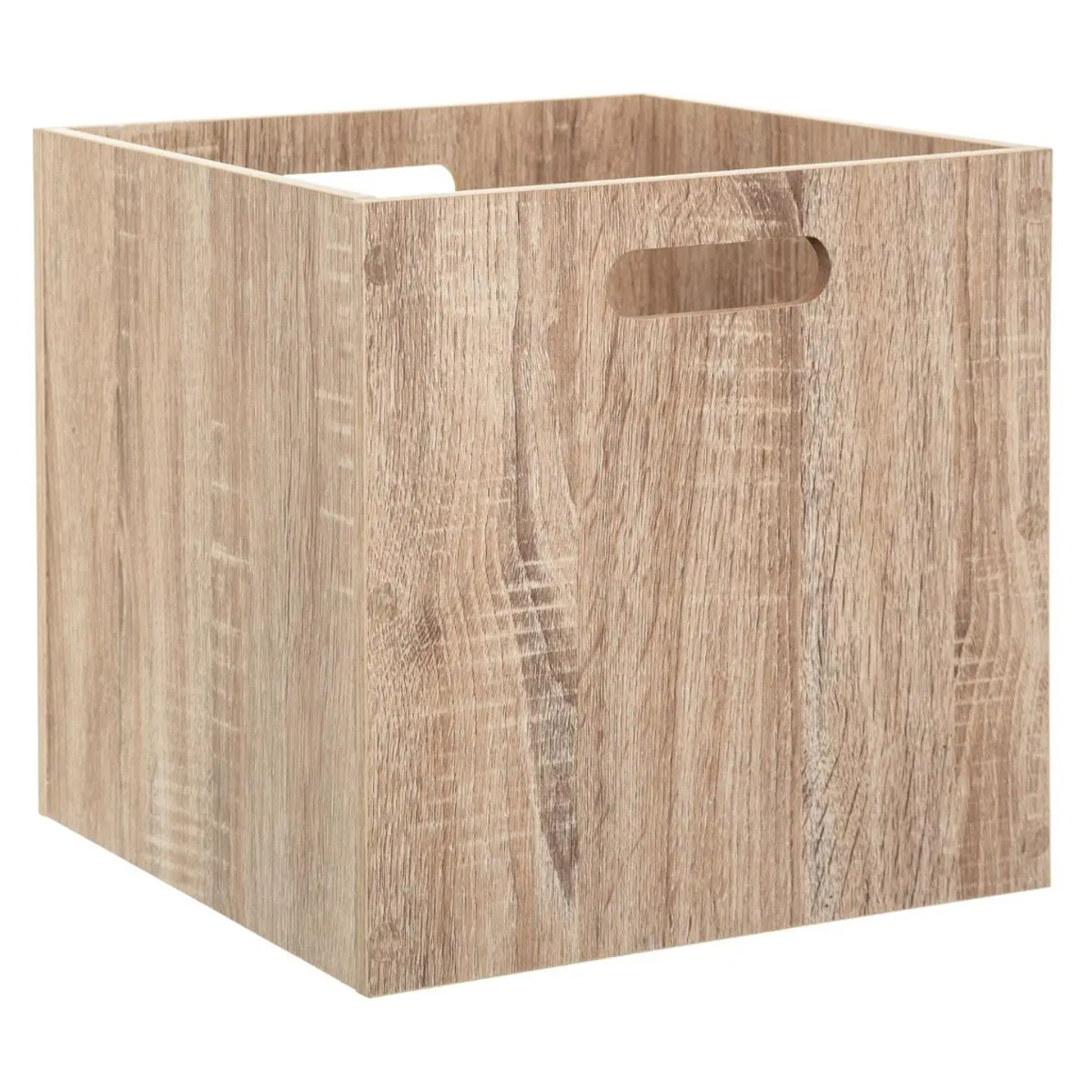 Panier 31x31cm "Mix N' Modul" effet chêne naturel