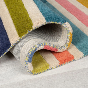 Tapis en laine de couloir PIANO Rose