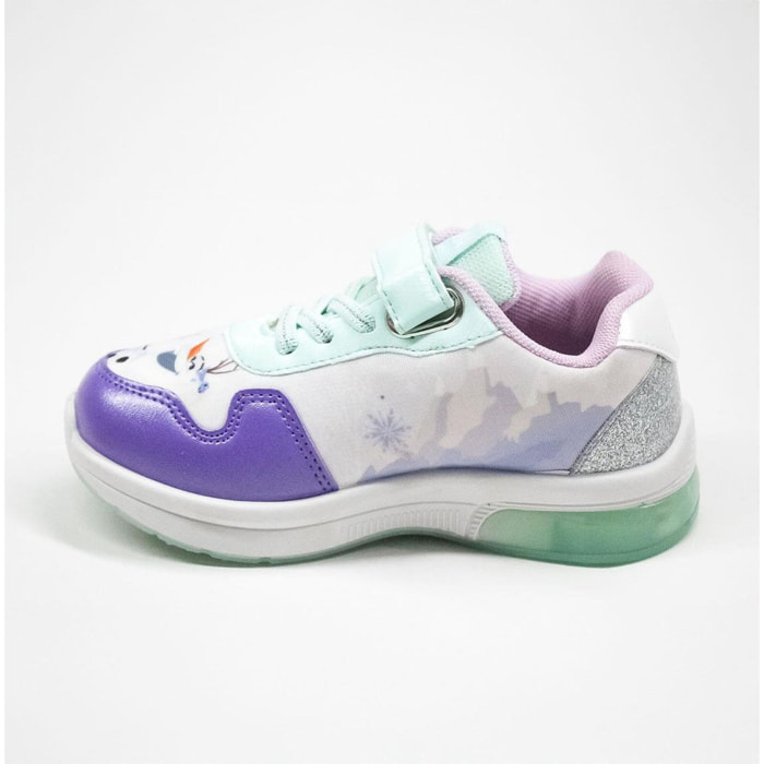 Deportiva Suela Pvc Con Luces Frozen