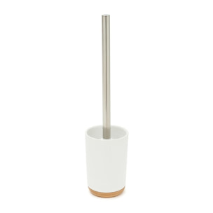 Ella Brosse WC , bois/blanc (SATDELLA37BI)