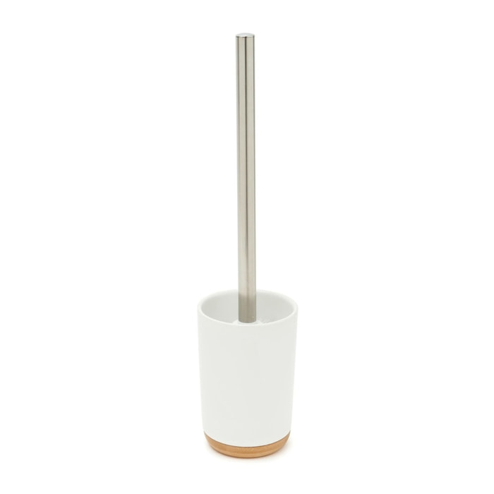 Ella Brosse WC , bois/blanc (SATDELLA37BI)