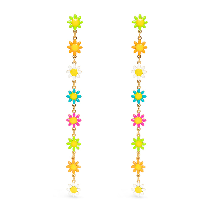 Pendientes Daisy May Acero Baño Oro