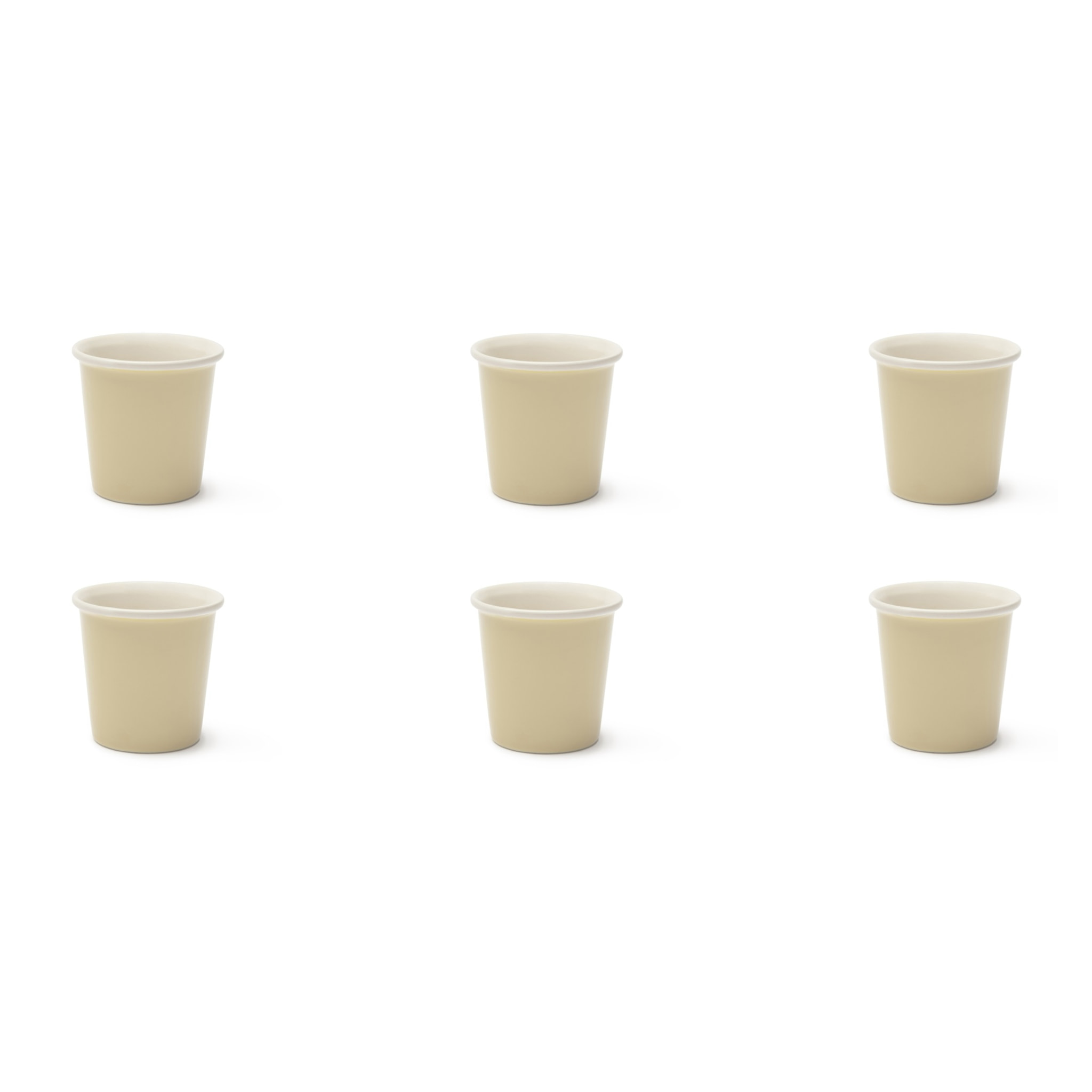 Set 6 Bicchierini Caffè Excelsa – Trendy, New Bone China Beige