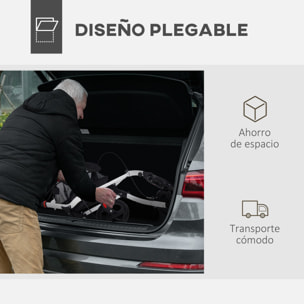 Andador para Ancianos Plegable de Aluminio Andador para Personas Mayores con 4 Ruedas y Bandeja Andador con Altura Ajustable Frenos de Maneta y Bolsa de Transporte Blanco