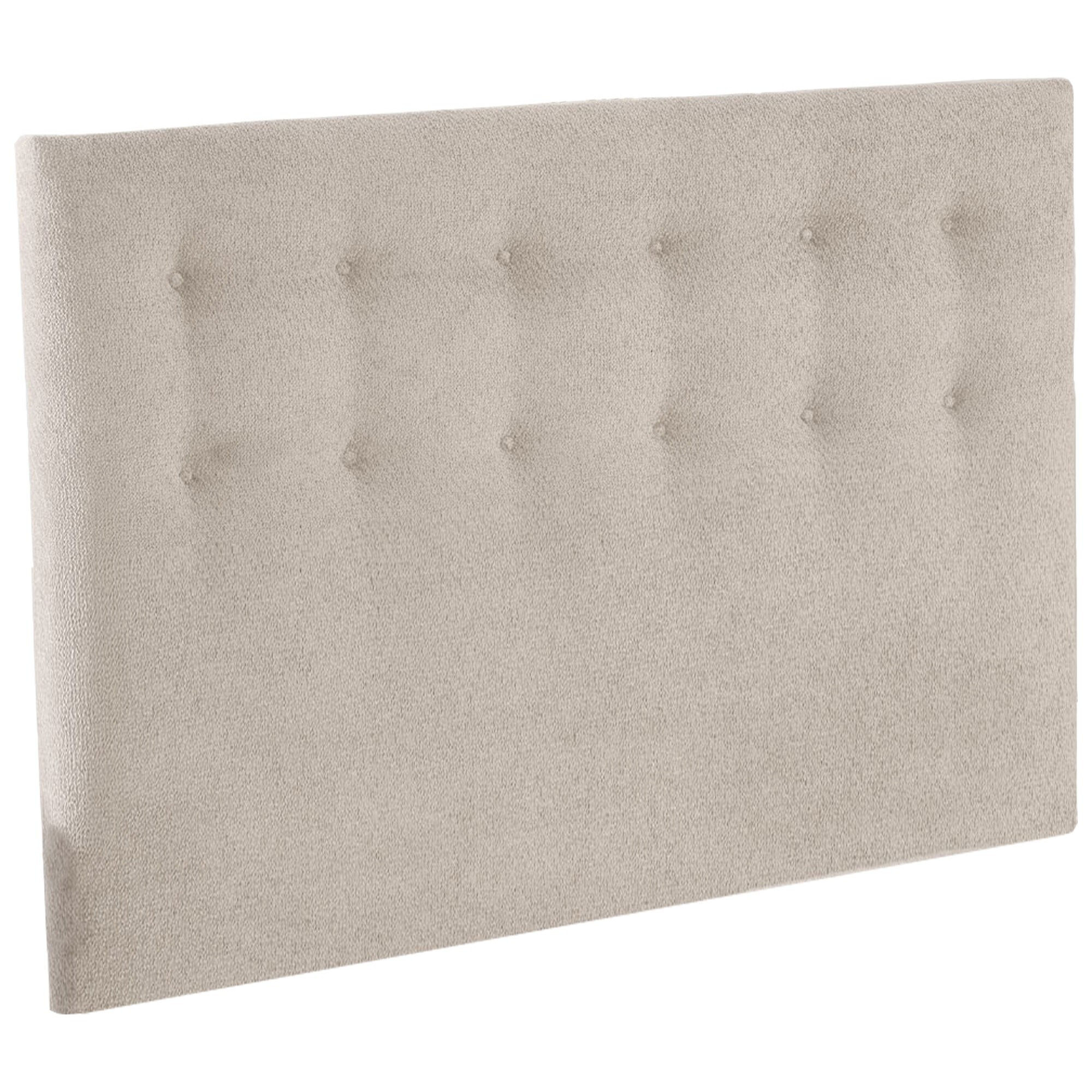 Ensemble sommier + tête de lit Eden chenille bouclettes Crème